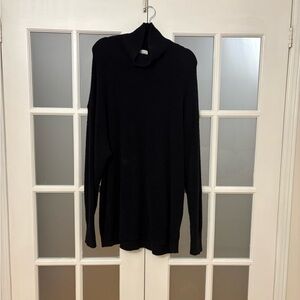 Aritzia Black Turtleneck Knit Sweater